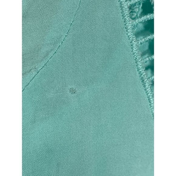 Solitaire Swim Women's Eyelet Swimming Cover Up Top Shirt Teal Green Size Medium - Picture 11 of 12